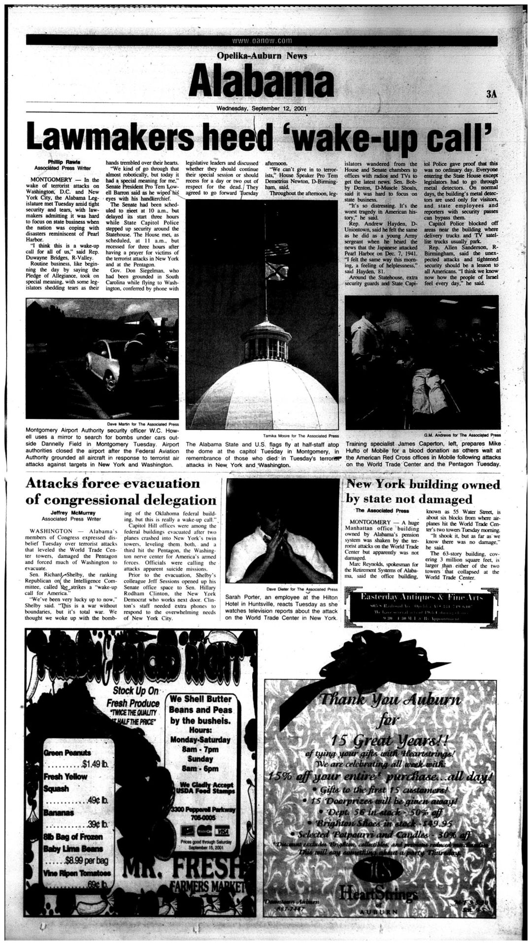 Wednesday, Sept. 12, 2001